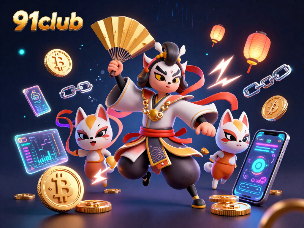 Engage with 91club's thrilling gaming experience featuring vibrant characters and dynamic elements.
