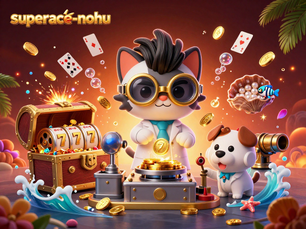 Engage in winning strategies at superace-nohu with energetic casino-themed illustration.
