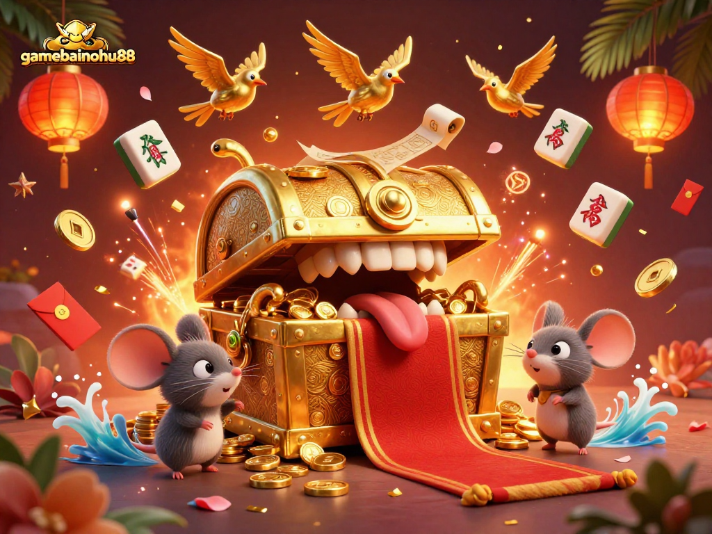 Spin into adventure with gamebainohu88, featuring glittering treasures and vibrant game elements.