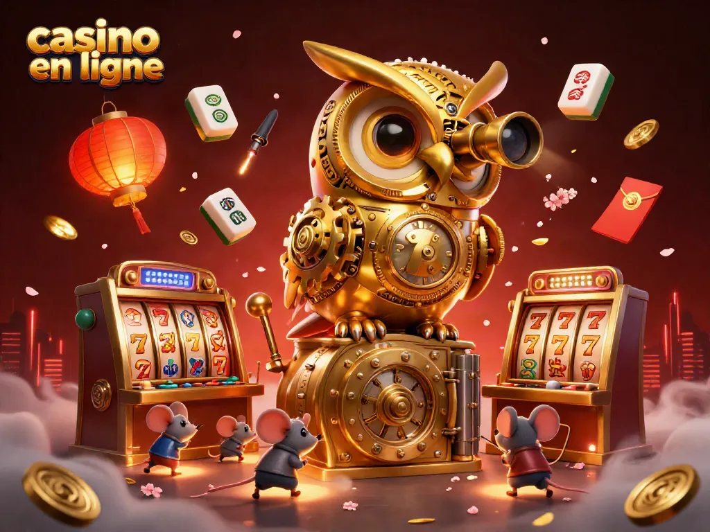 Experience thrilling casino en ligne adventure with a golden owl, lucky symbols, and dynamic game elements