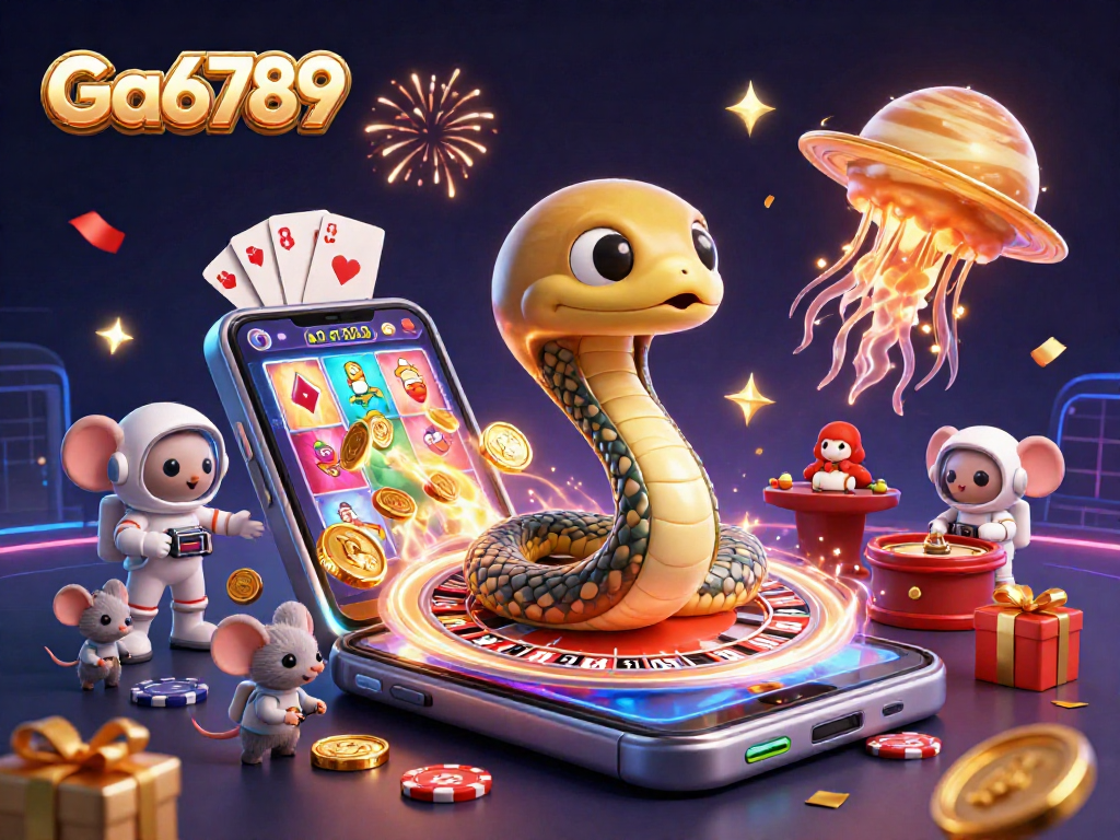 Experience thrilling gameplay with Ga6789 as astronaut mice bet on a cosmic roulette wheel.