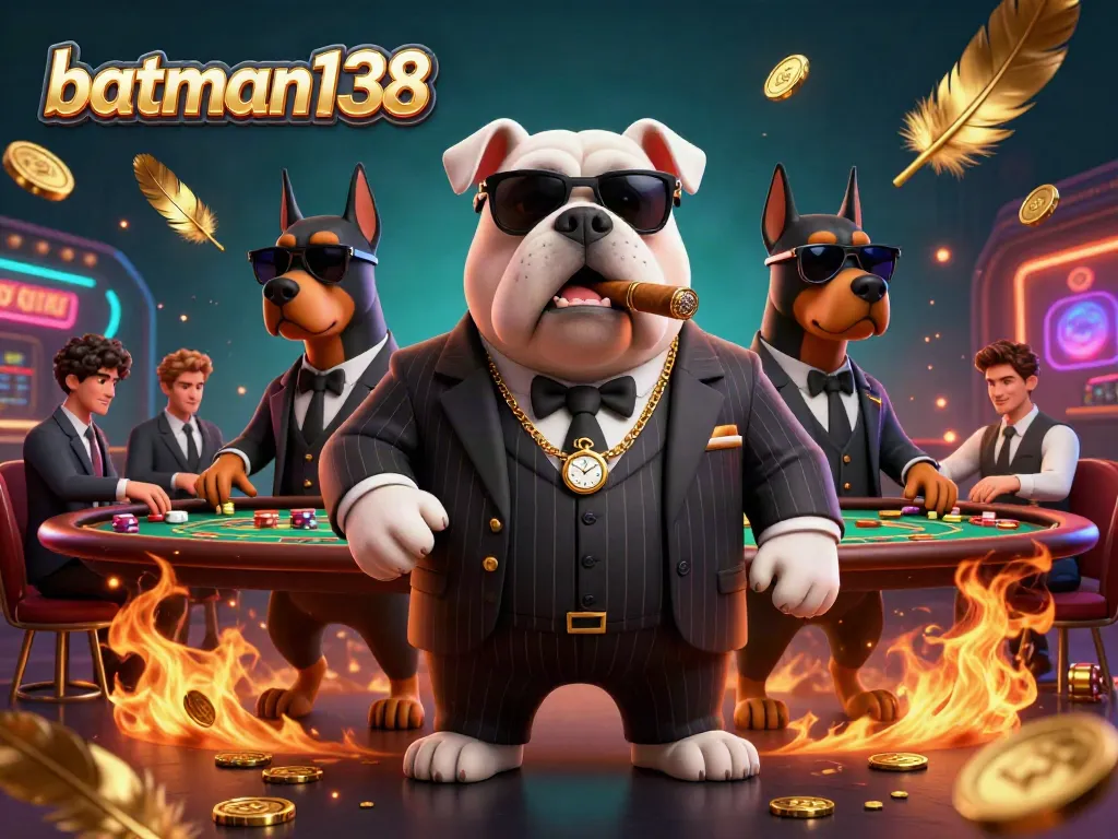 Experience the thrill of batman138 in this vibrant casino scene with a poker showdown.
