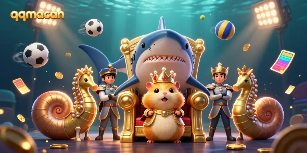 Engage in thrilling gambling at qqmacan, featuring unique characters and dynamic casino game elements.