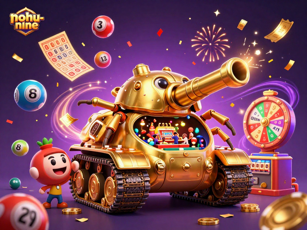 Experience thrilling moments in nohu-nine with lively lottery elements and a vibrant casino scene.
