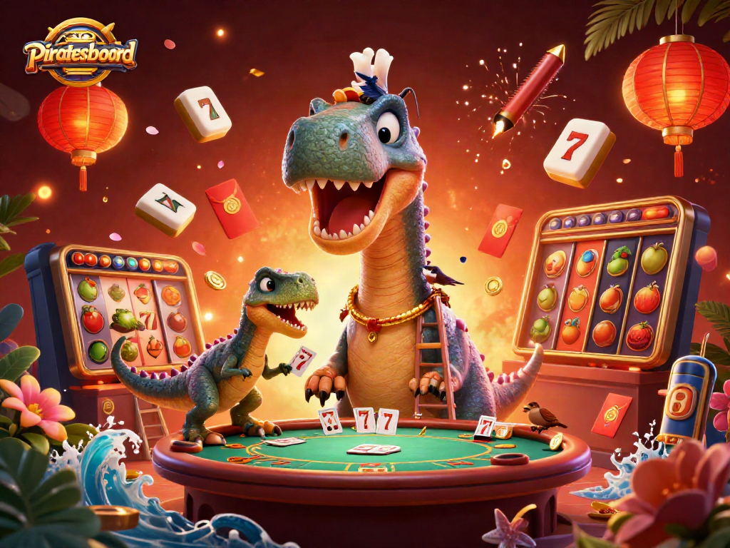 Play games with piratesboard's fun-filled casino illustration featuring dynamic gambling elements.