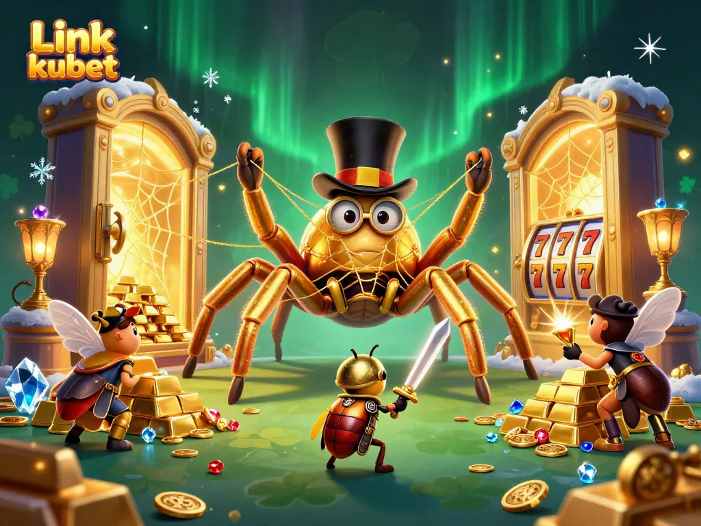 Engage with thrilling imagery of Link kubet's vibrant casino adventure featuring colorful characters and sparkling treasures.
