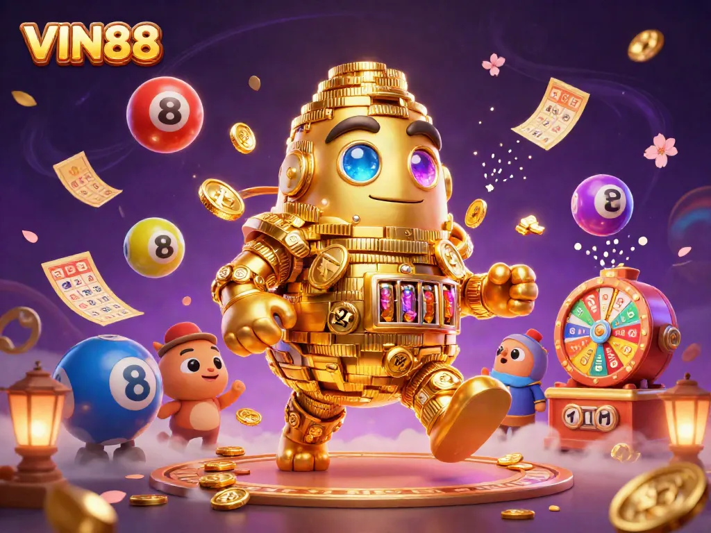 Experience thrilling gameplay at VIN88 with vibrant slot elements and dynamic casino action.