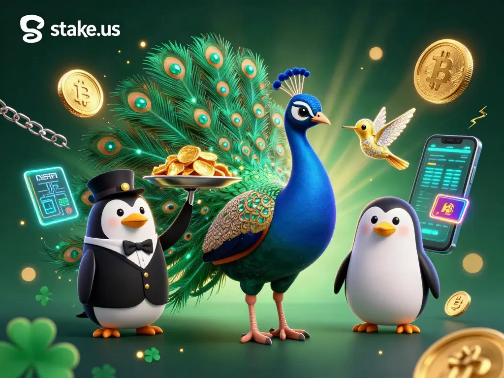 Experience the charm of stake.us similar sites with a vibrant 3D casino scene featuring colorful characters and exciting game elements.