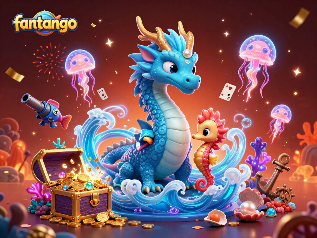 Bet big and enjoy the winnings with fantango in this vibrant underwater casino scene filled with treasures!