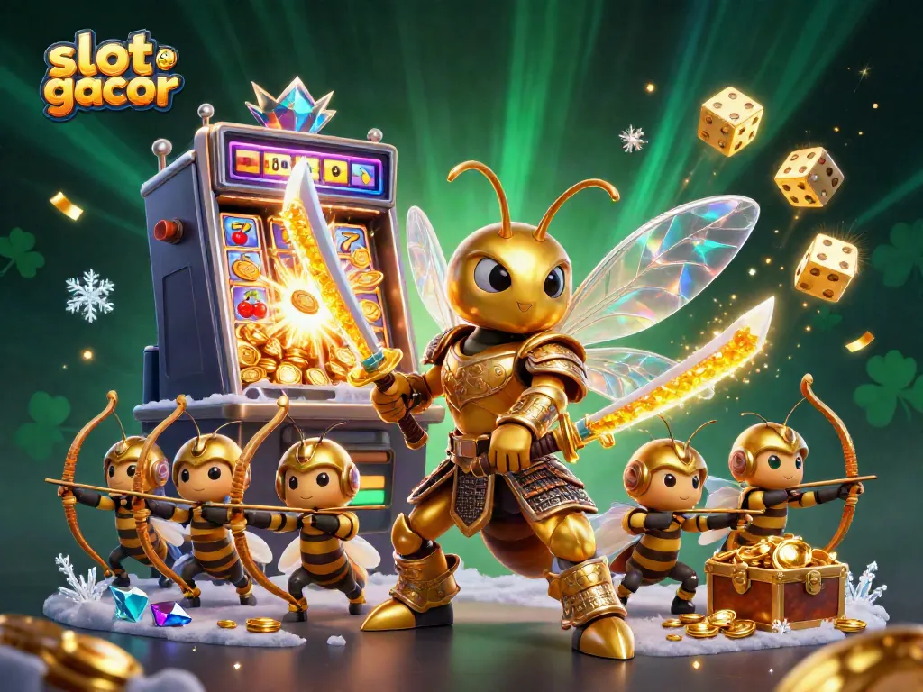 Experience the excitement of slot gacor with vibrant 3D characters, jackpots, and dynamic casino game elements